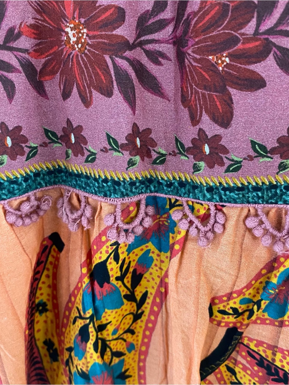 FARM Rio Multicolor Floral-Print Mini Dress — Navy, Pink, Orange - Picture 8 of 12